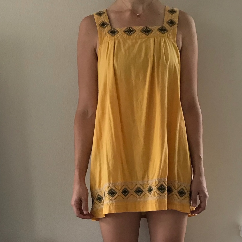 Embroidered Mini Dress